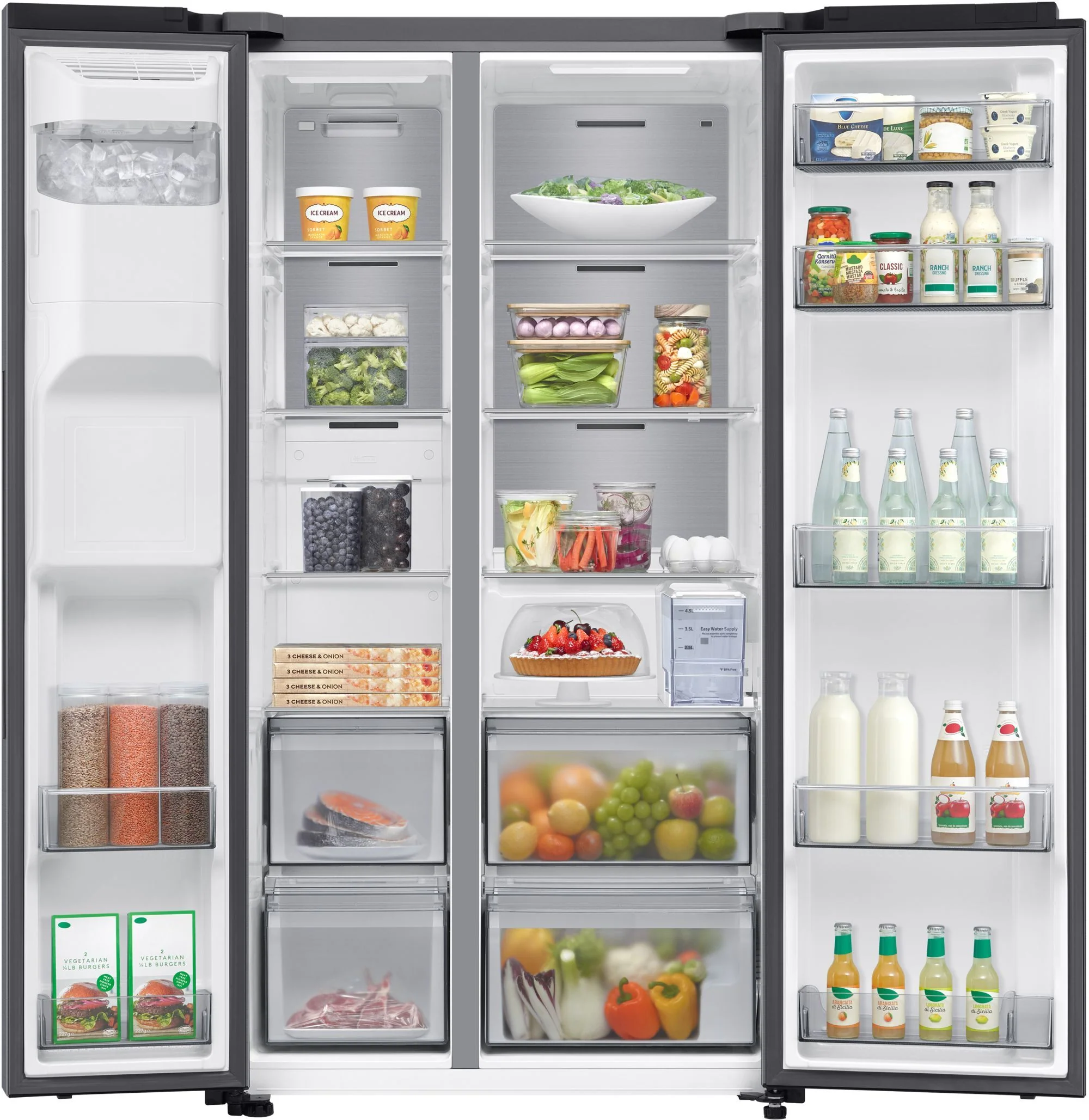 Samsung Freestanding American Style Refrigeration RS70F65KETEU - Silver - Image 2