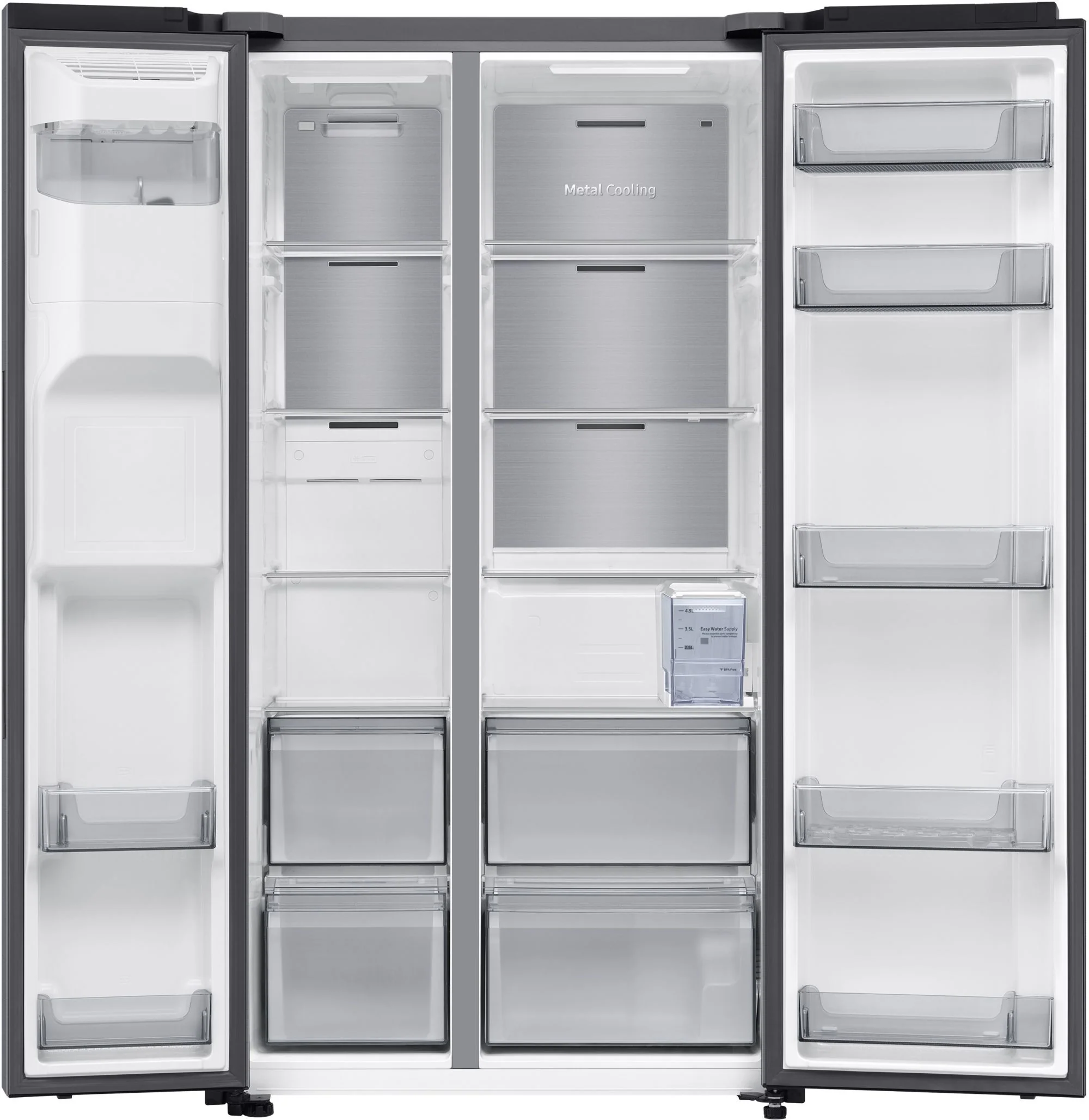 Samsung Freestanding American Style Refrigeration RS70F65KETEU - Silver - Image 3