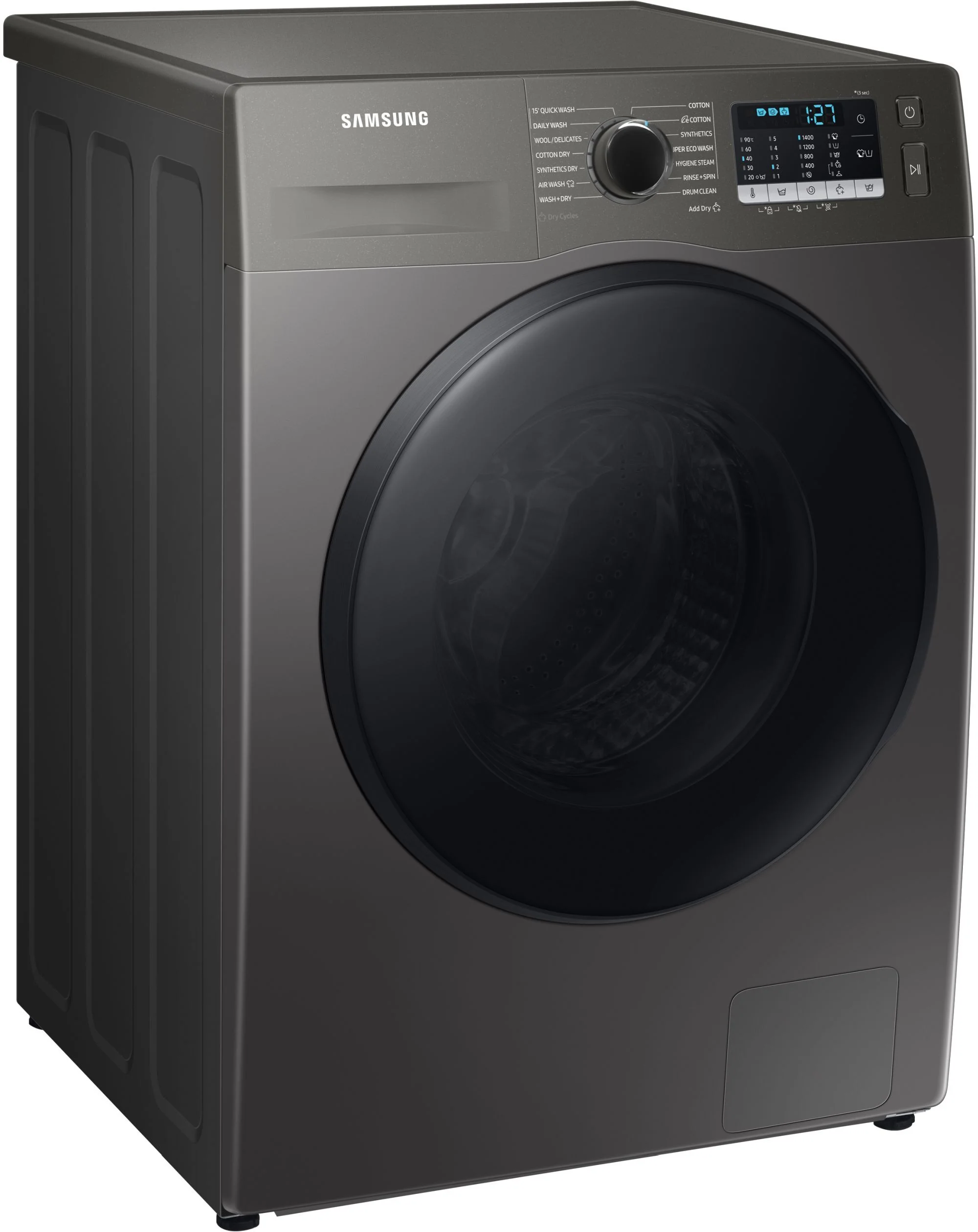 Samsung Freestanding Washer Dryer WD80TA046BX - Silver - Image 2