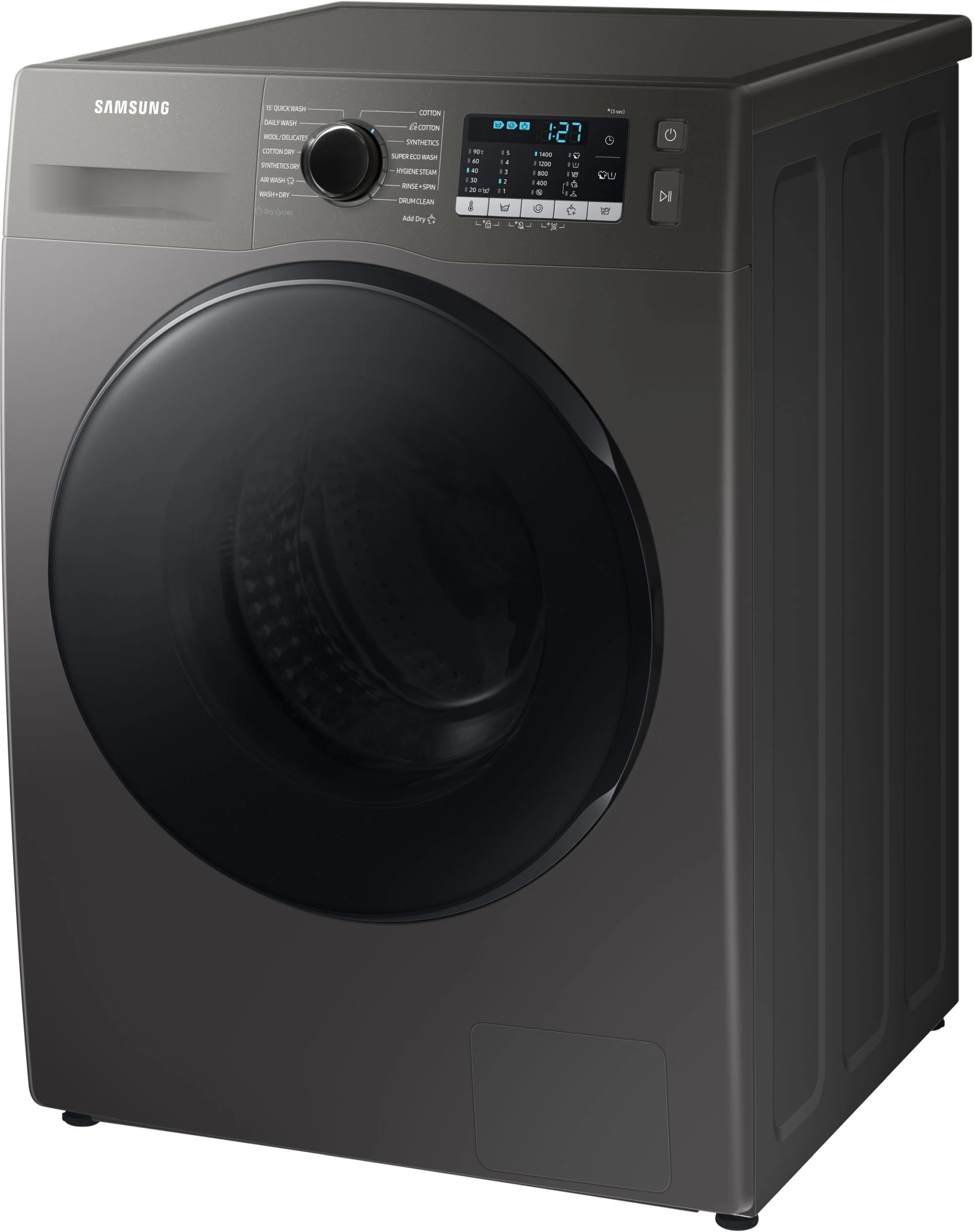 Samsung Freestanding Washer Dryer WD80TA046BX - Silver - Image 3