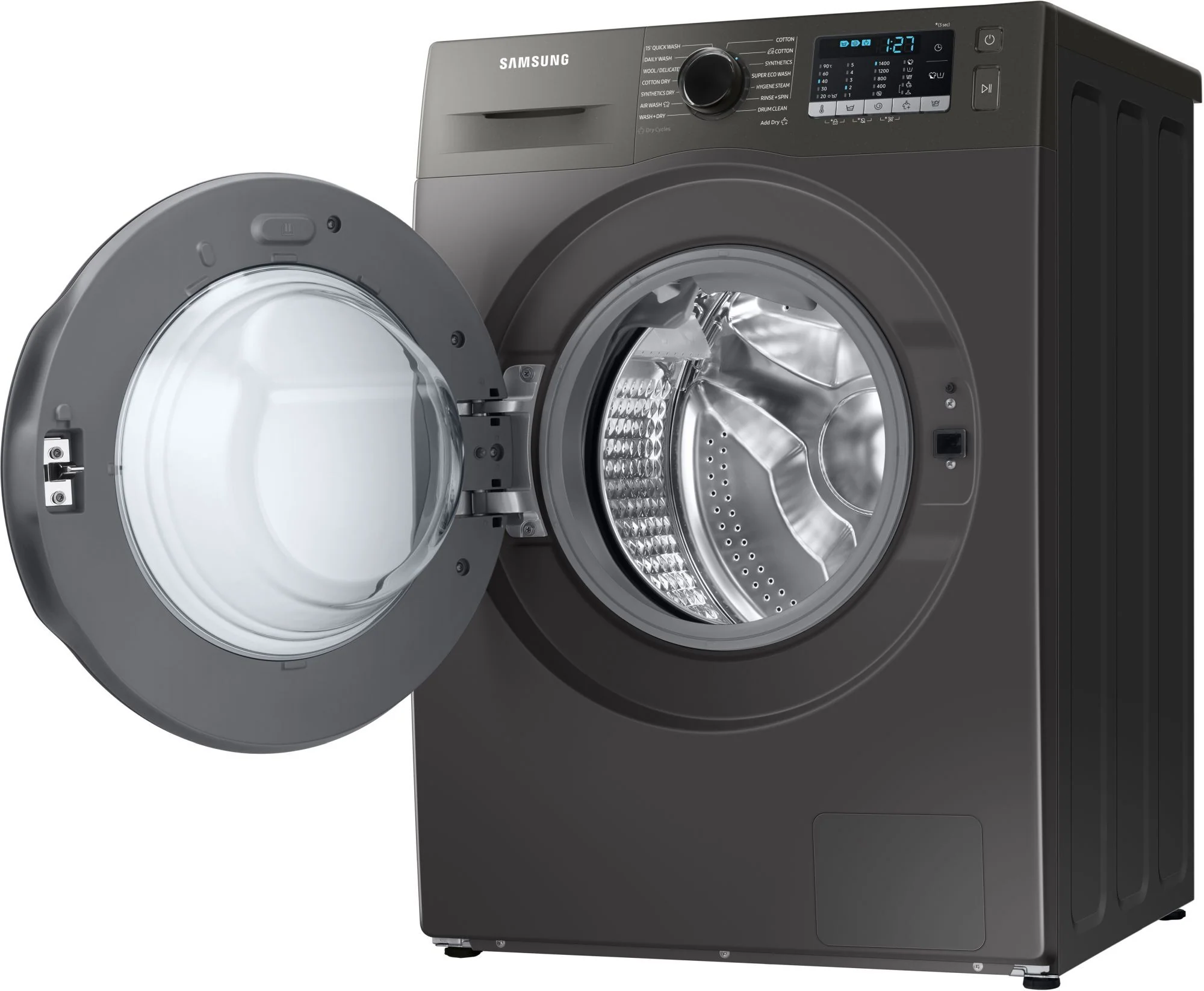 Samsung Freestanding Washer Dryer WD80TA046BX - Silver - Image 5