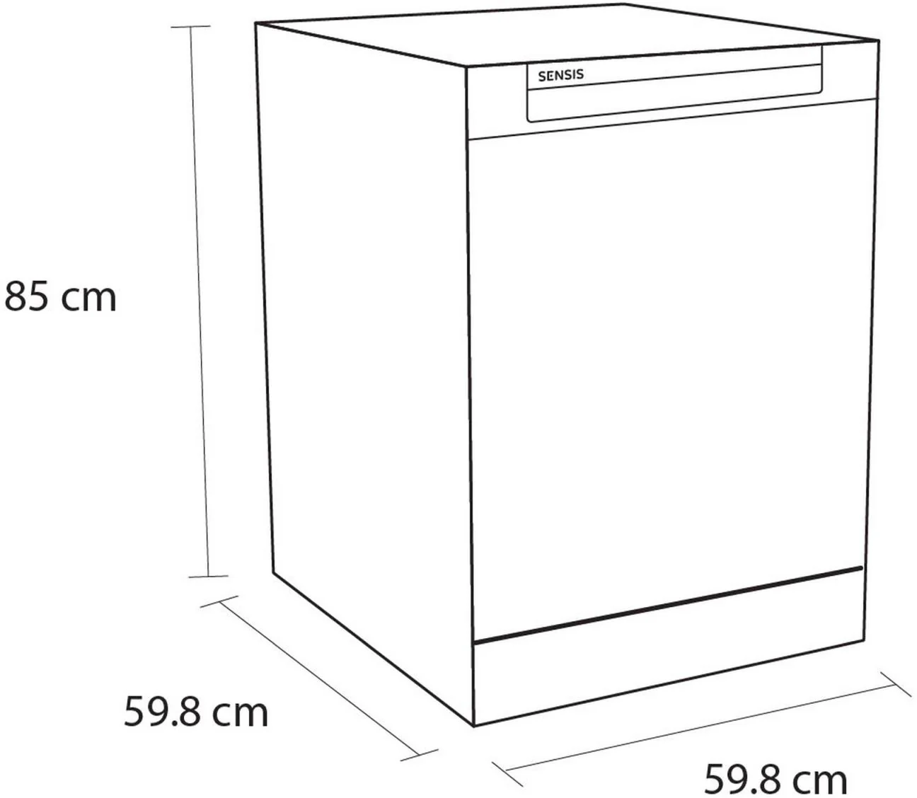 Sensis Freestanding 60 Cm Dishwasher DWF0114FSDW - White - Image 7