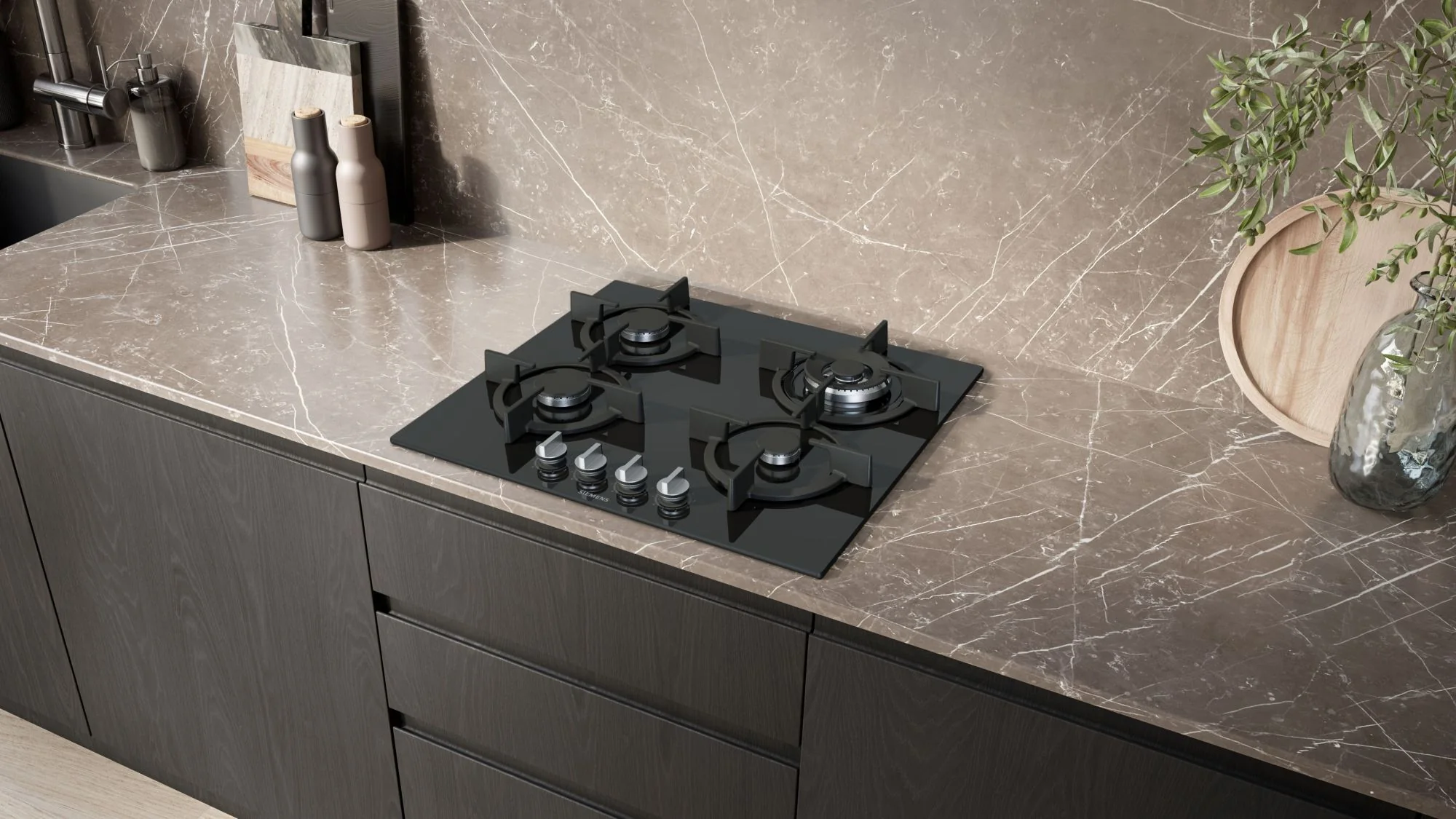 Siemens Gas Hob EP6A6HI10 - Black - Image 2