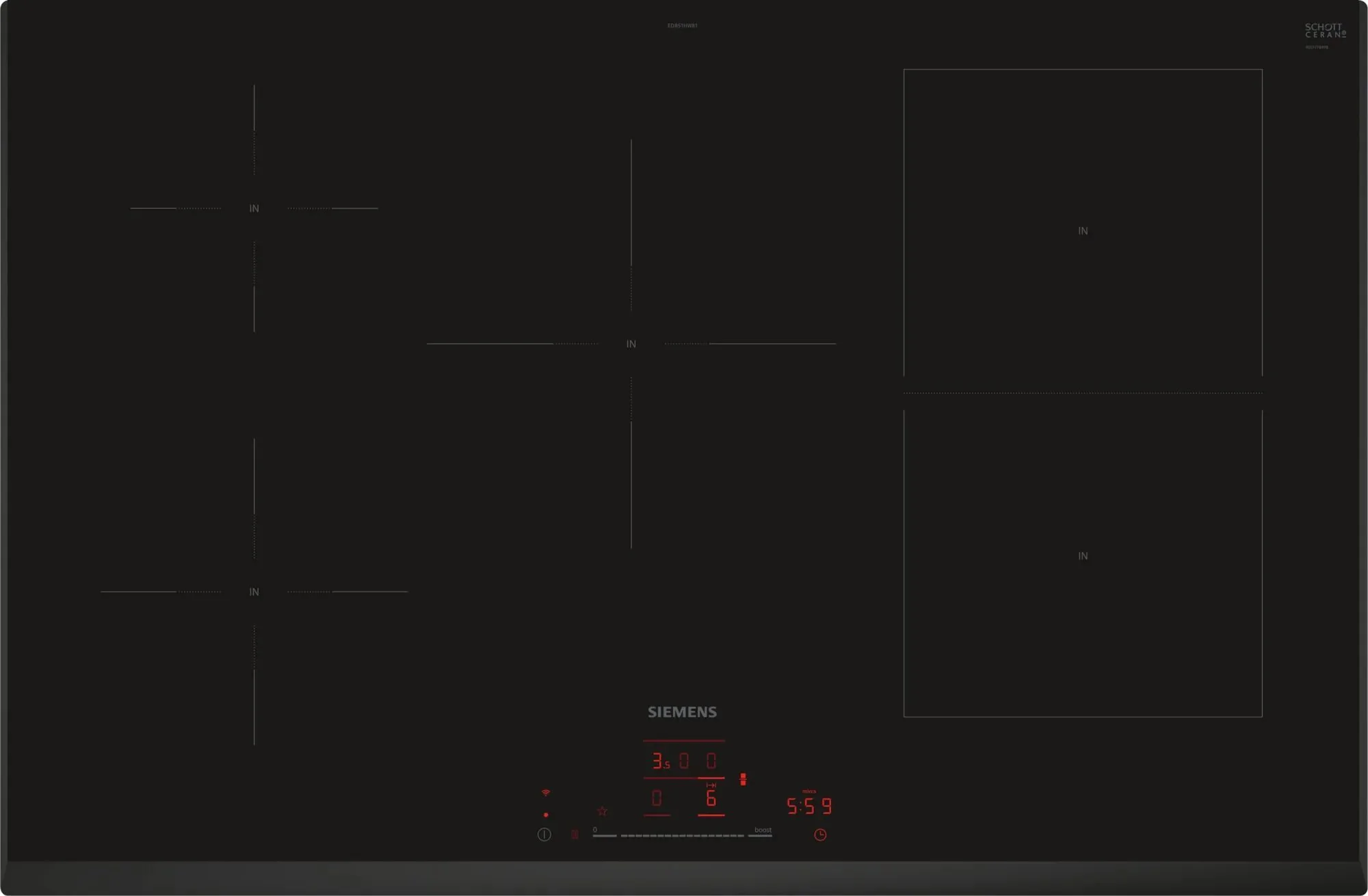 Siemens Induction Hob ED851HWB1E - Black