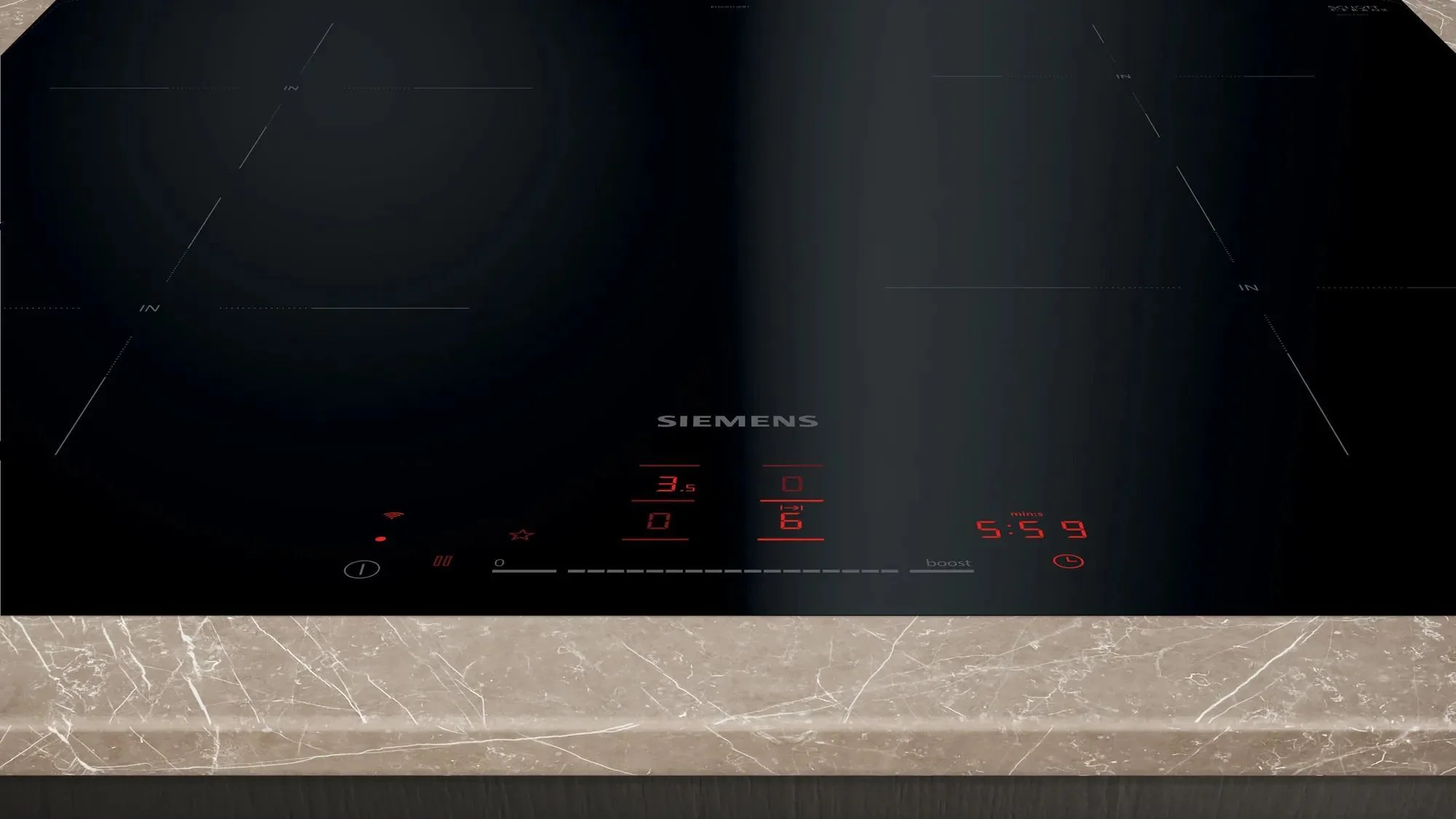 Siemens Induction Hob EH601HEB1E - Black - Image 2