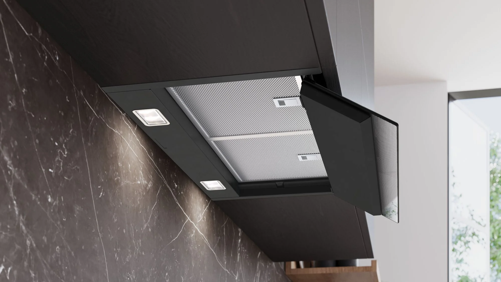 Siemens Integrated Hood LJ68BET60B - Black - Image 2