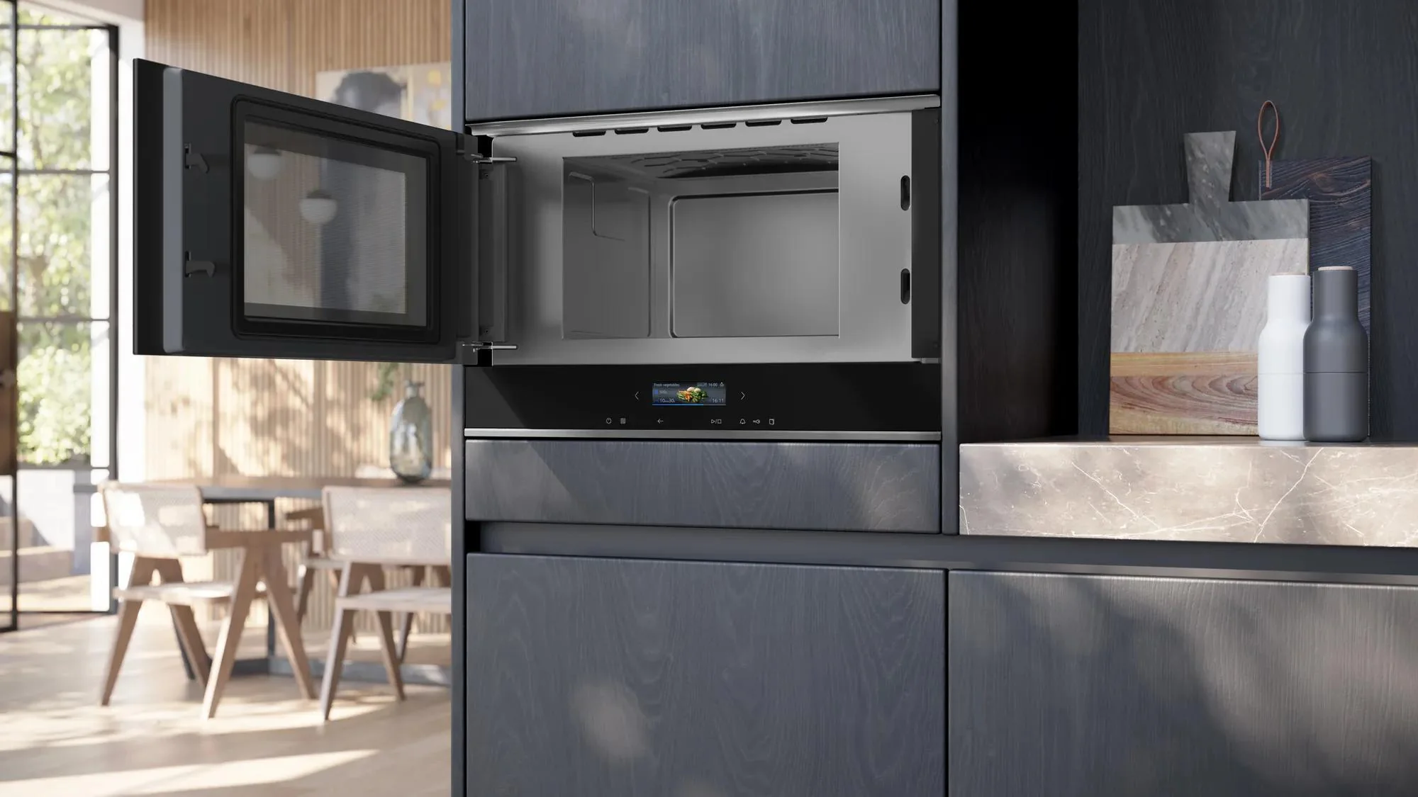 Siemens Microwave BF722L1B1B - Black - Image 3