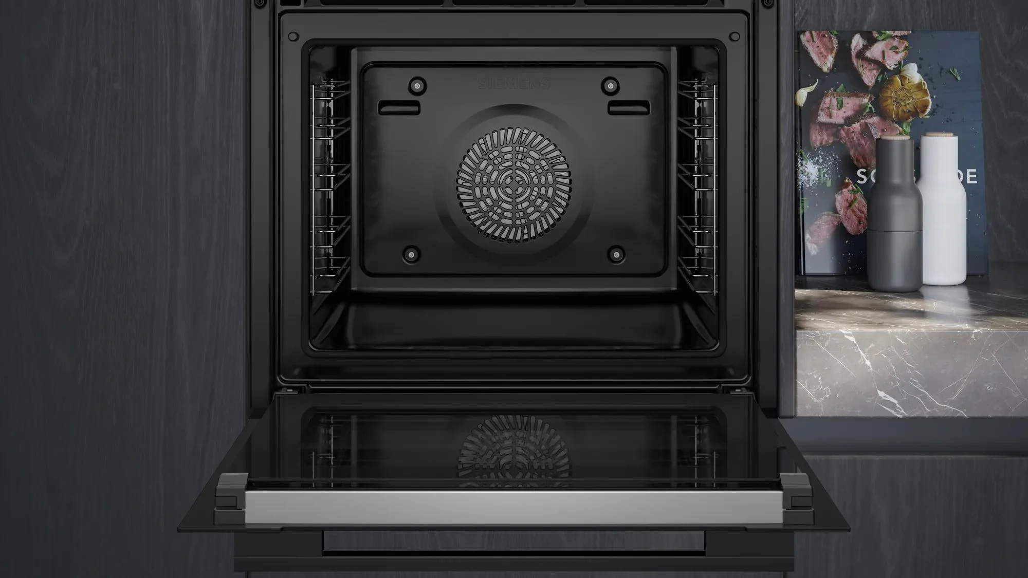 Siemens Single Oven Electric HB778G3B1B - Black - Image 3