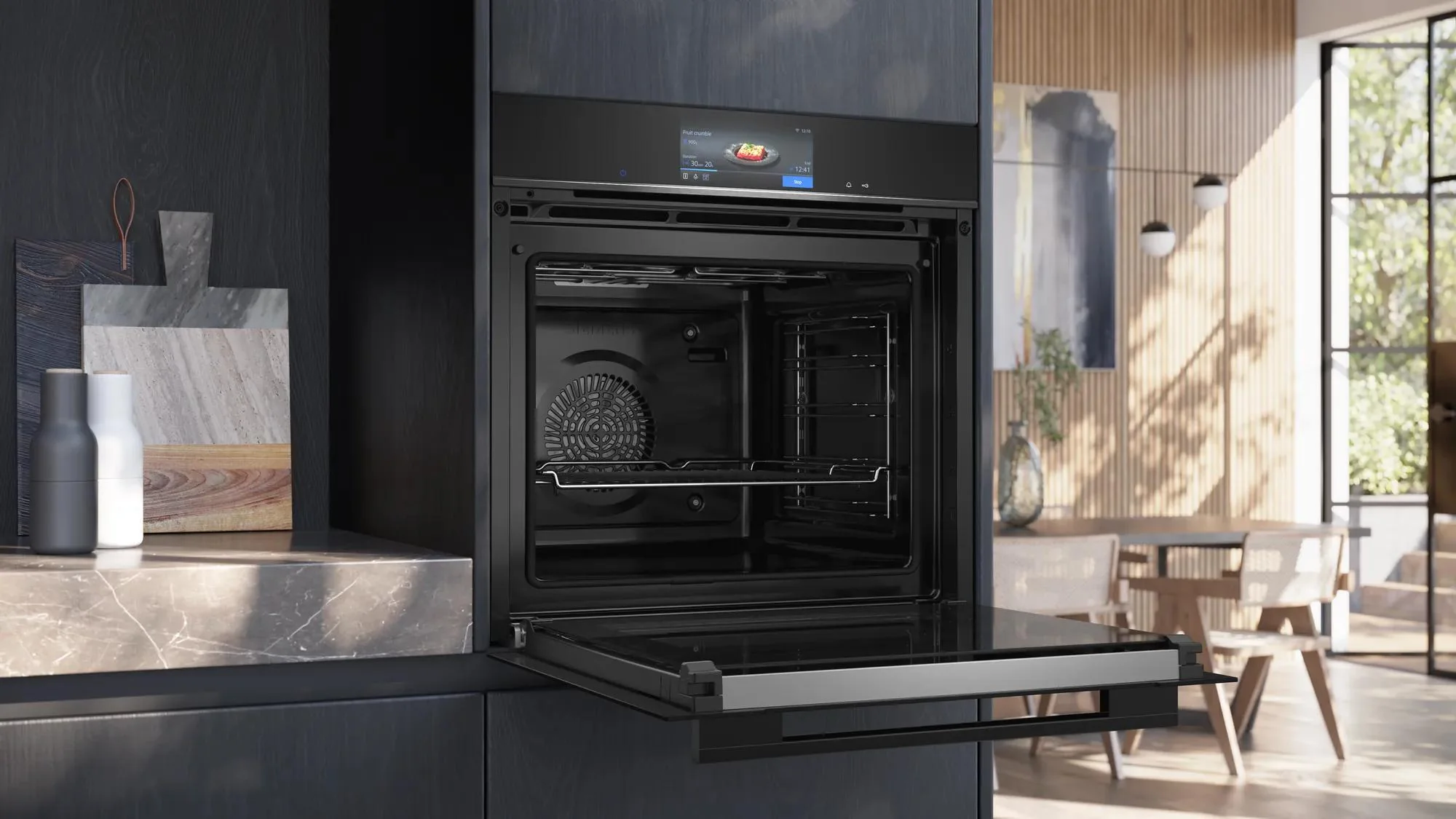 Siemens Single Oven Electric HB778G3B1B - Black - Image 4