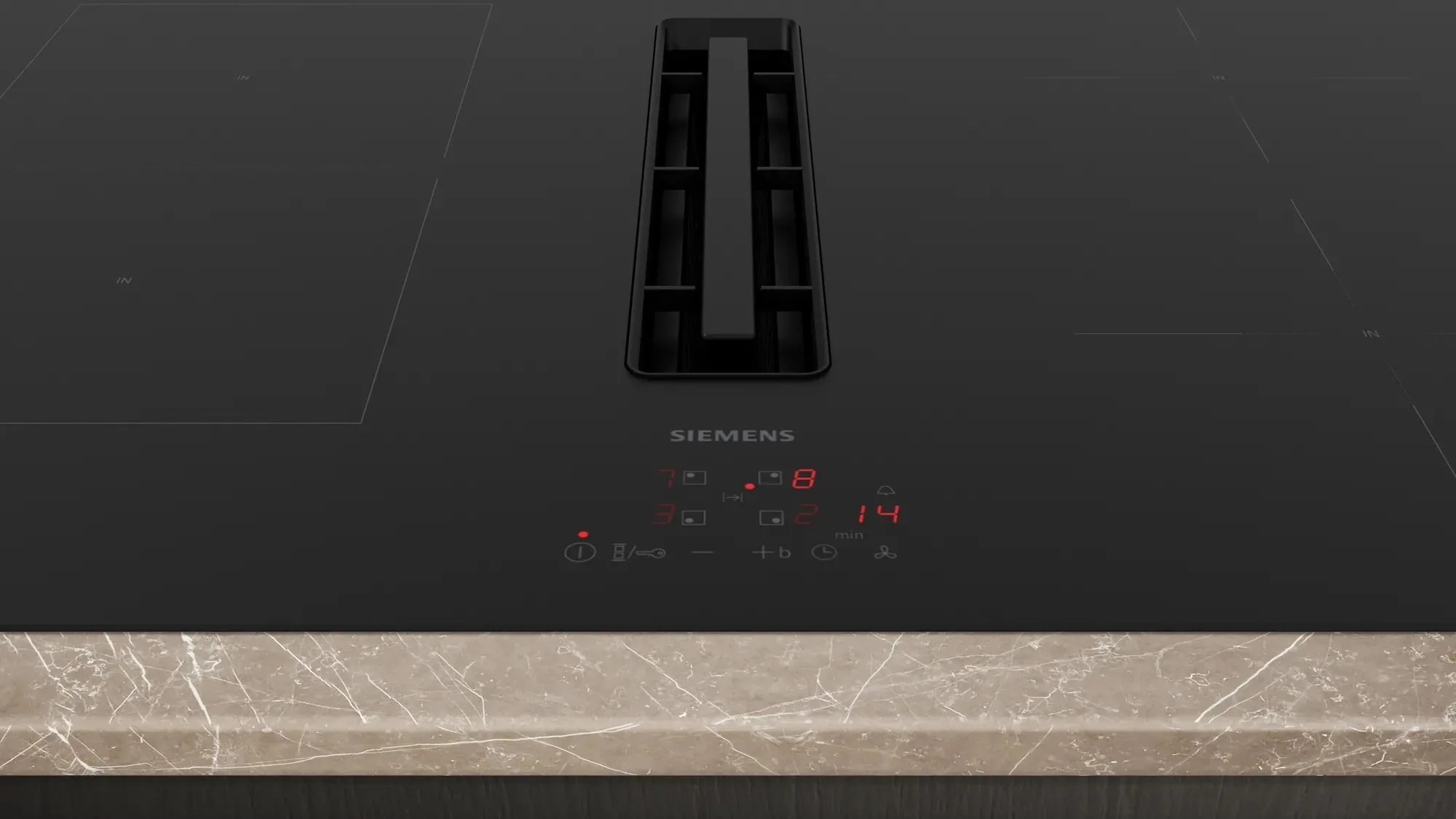 Siemens Venting Hob ED811BS16E - Black - Image 2