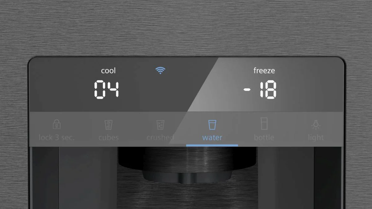 Siemens Freestanding American Style Refrigeration KF96DPXEA - Black Steel - Image 5
