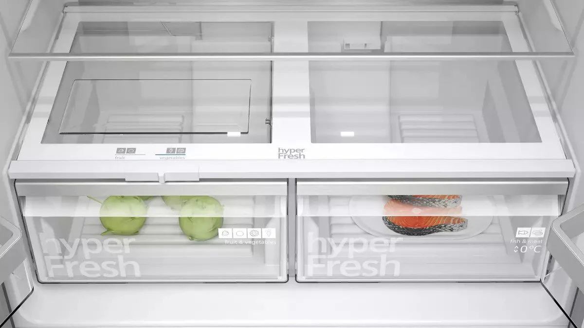 Siemens Freestanding American Style Refrigeration KF96NAXEAG - Black Steel Doors - Image 5