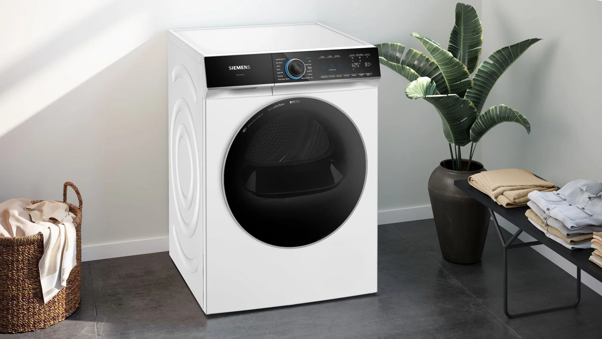 Siemens Freestanding Condenser Tumble Dryer Heat Pump WR47B2C9GB - White - Image 2