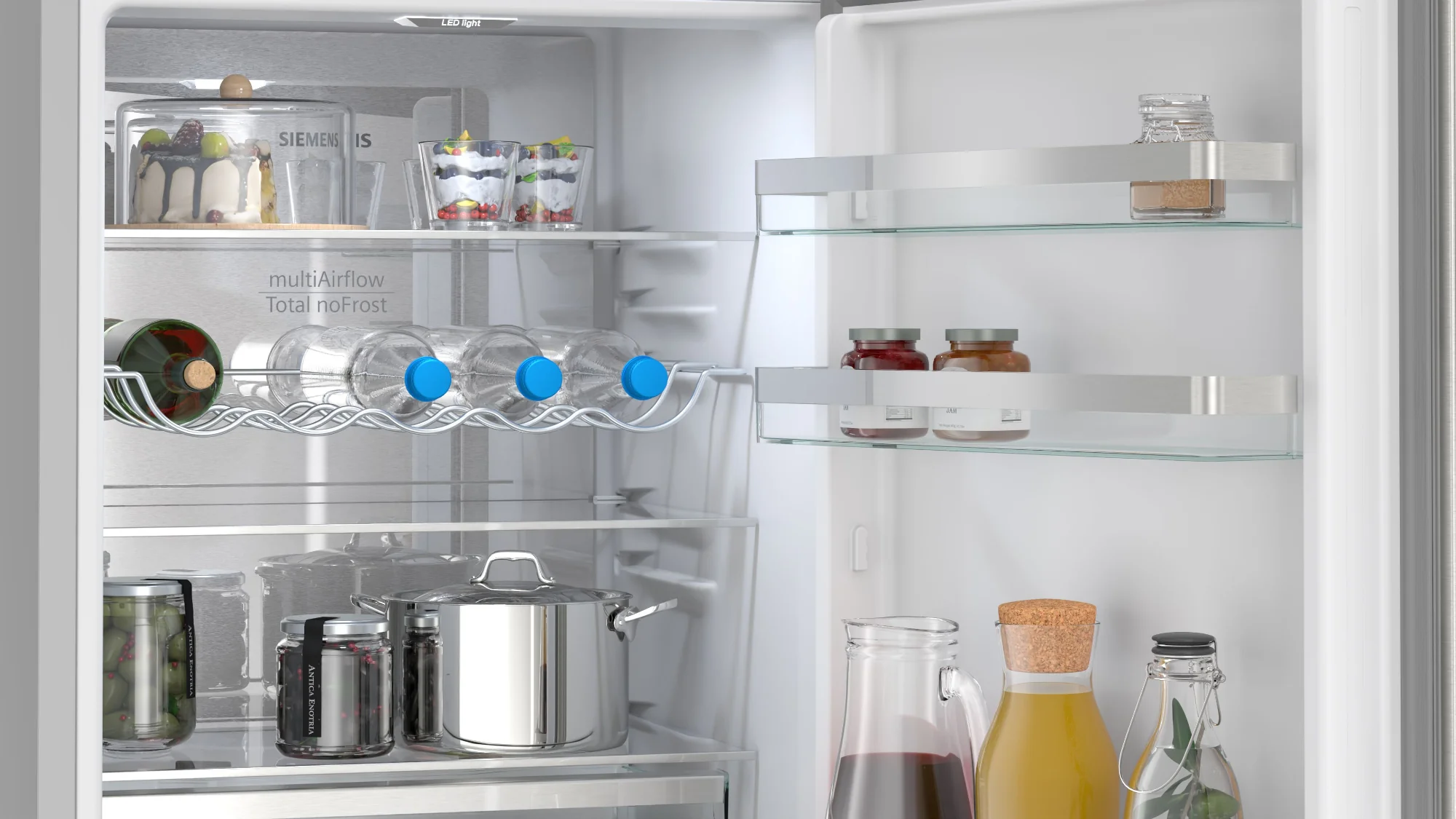 Siemens Freestanding Fridge Freezer Frost Free KG36NVICG - Stainless Steel - Image 6