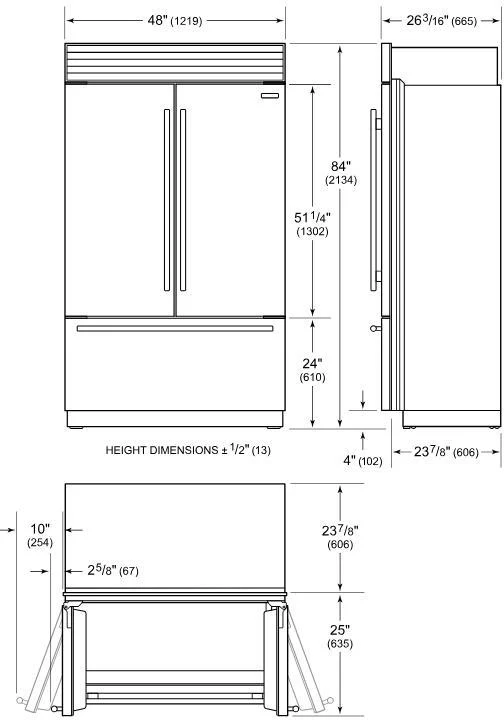 Sub-Zero Built In American Style Refrigeration ICBCL4850UFDID-S-P - Stainless Steel - Image 8
