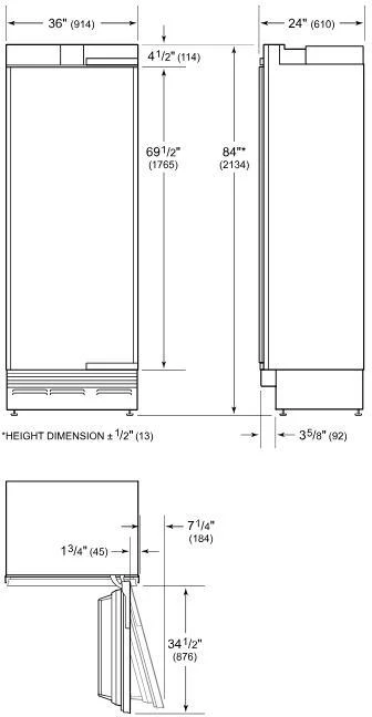 Sub-Zero Built In Larder Fridge ICBDEC3650RID-R - Integrated - Image 6
