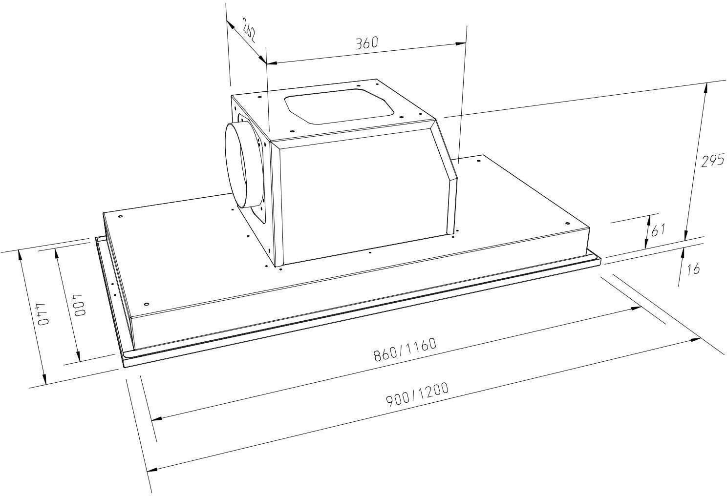 Westin Ceiling Integrated STRATUS-EDGE-1200-SS-I-LIGHTS - Stainless Steel - Image 2