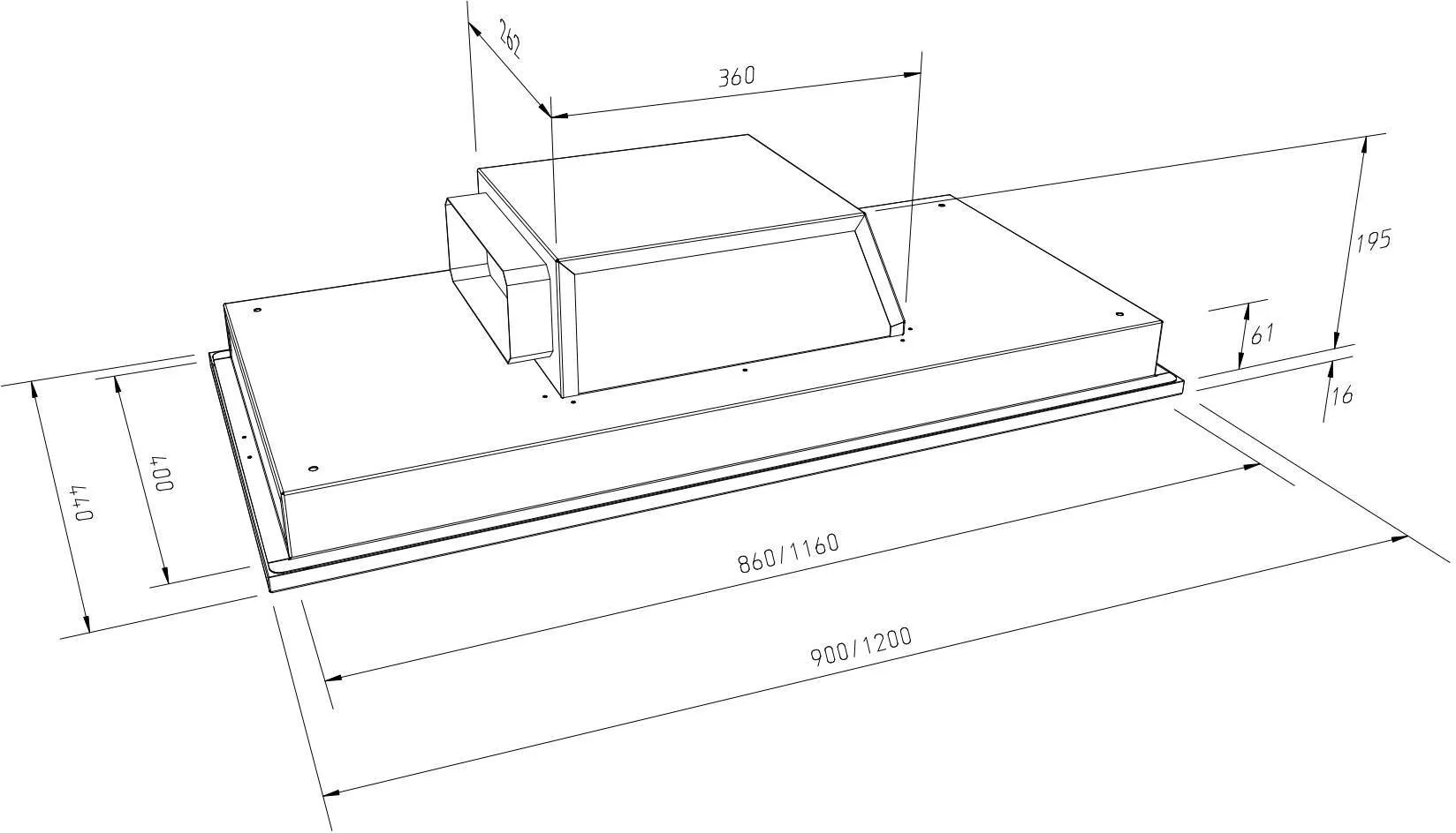 Westin Ceiling Integrated STRATUS-EDGE-900-WH-NO-LIGHTS-NO-MOTOR - Painted White - Image 2