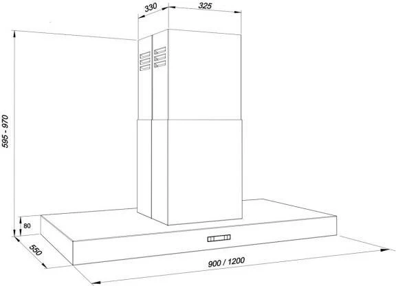 Westin Island Hood VECTOR-EDGE-1200-I - Stainless Steel - Image 4