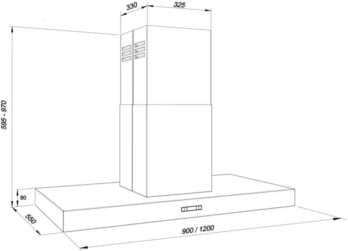 Westin Island Hood VECTOR-EDGE-900-I - Stainless Steel - Image 4