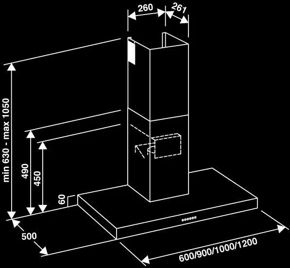 Westin Wall Mounted Hood SERNA-1200-I - Stainless Steel - Image 2