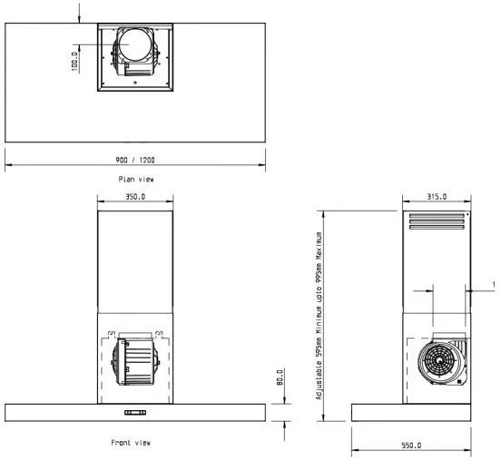 Westin Wall Mounted Hood VAULT-1200-I - Stainless Steel - Image 3