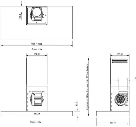 Westin Wall Mounted Hood VAULT-900-I - Stainless Steel - Image 3