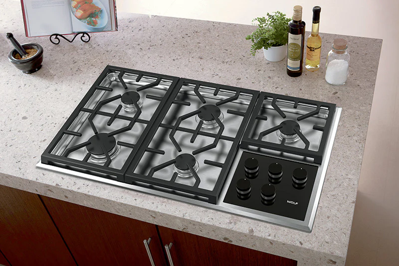 Wolf Gas Hob ICBCG365T-S-LP - Stainless Steel - Image 2