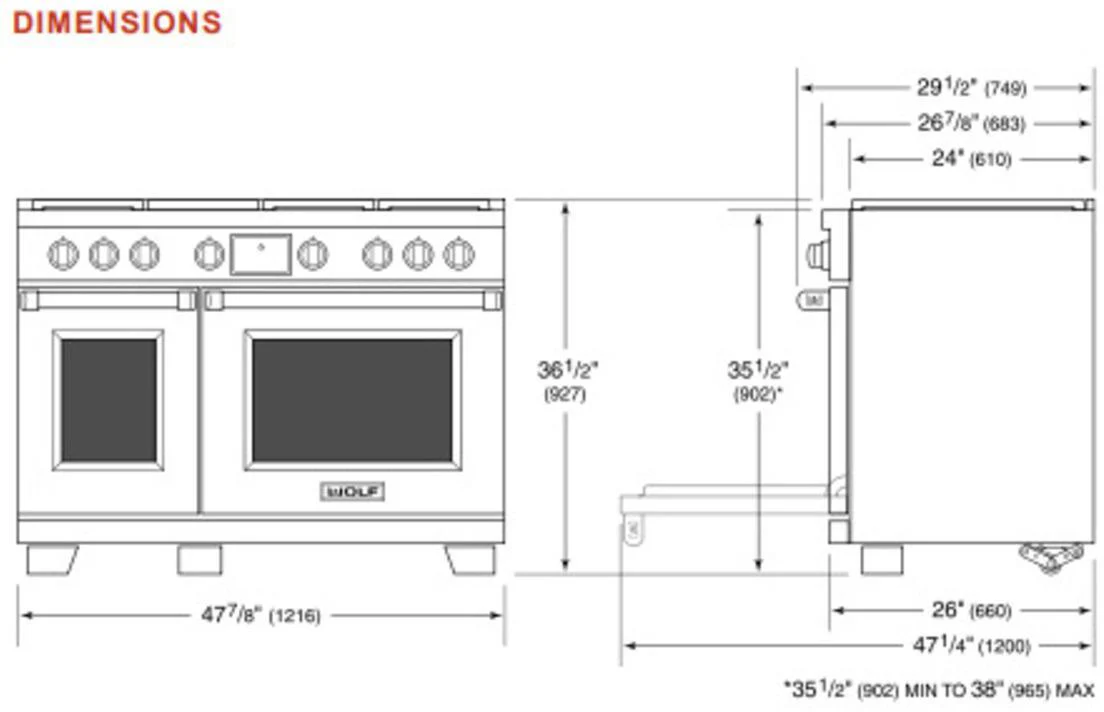 Wolf Range Cooker Dual Fuel ICBDF48450CG-S-P - Stainless Steel - Image 4